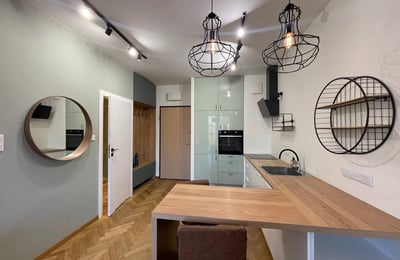 Уютная меблированная студия 38 м² с садом в аренду, Wilanów, Варшава, Польша