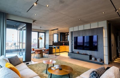 Ático de lujo de 123 m² con terraza en el complejo residencial K-District en alquiler, Belgrado, Serbia