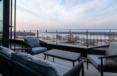 Ático de lujo de 123 m² con terraza en el complejo residencial K-District en alquiler, Belgrado, Serbia