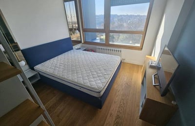 Новая 2-комнатная квартира 60 м² с террасой в ЖК Skyline, Белград, Сербия