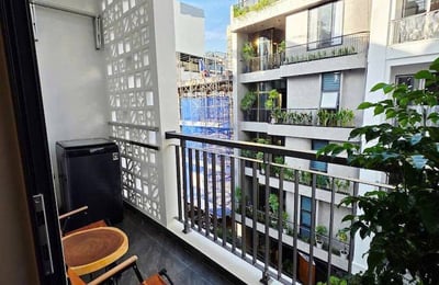 Cozy furnished studio with balcony near the beach for rent, An Thuong, Da Nang, Vietnam