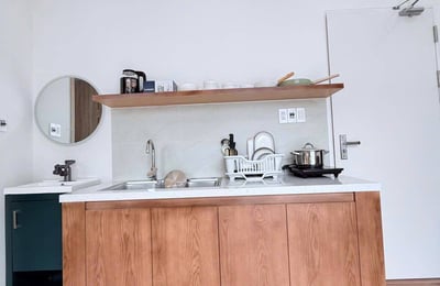 Bright furnished studio apartment with balcony for rent, Son Tra, Da Nang, Vietnam