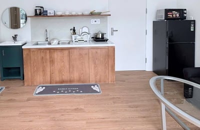 Bright furnished studio apartment with balcony for rent, Son Tra, Da Nang, Vietnam