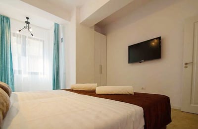 Аренда светлой квартиры с балконом и красивым видом, 60 м², Мамая, Констанца, Румыния