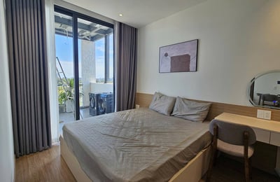 Alquiler de apartamento luminoso amueblado con balcón, Khue My, Da Nang, Vietnam