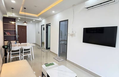 Geräumige möblierte wohnung mit blick auf stadt und meer zur miete, 74 м², Nha Trang, Vietnam