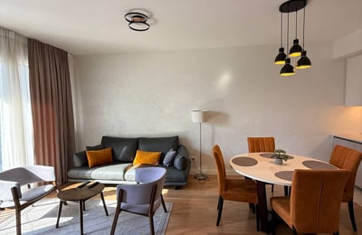 Alquiler de apartamento amplio, moderno, con vista al río en el complejo residencial BW Terra, 90 m², Belgrado, Serbia