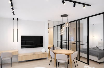 Modern, designer apartment with terrace for rent, 44 m², Mokotów, Warsaw, Poland