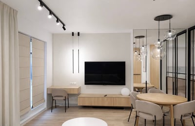 Modern, designer apartment with terrace for rent, 44 m², Mokotów, Warsaw, Poland