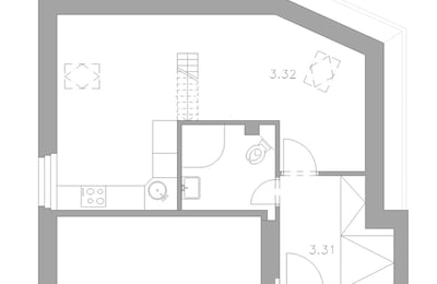 Cozy apartment for rent, 41 m², Braník, Prague, Czech Republic