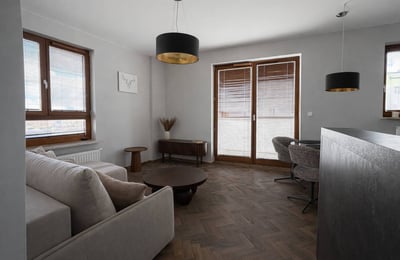 Bright, furnished apartment for rent, 44 m², Bielany, Warsaw, Poland