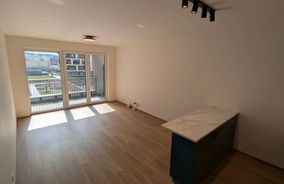 Аренда современной и просторной студии с лоджией, 47 м², Глоубетин, Прага 9, Чехия