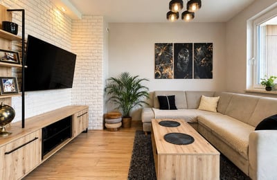 Location d'un appartement lumineux et moderne avec balcon, 40 m², Mokotów, Varsovie, Pologne