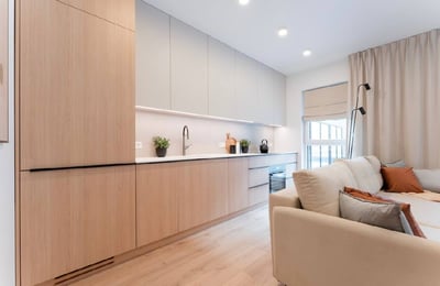 Rent of a modern, bright apartment 44 m² with terrace, Mokotów, Warsaw
