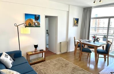 Аренда светлой уютной квартиры 55м² с балконом, Палермо, Буэнос-Айрес, Аргентина
