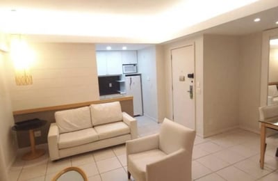 Long-term rental of a 1-room apartment, 57 m², Barra de Tijuca, Rio de Janeiro, Brazil