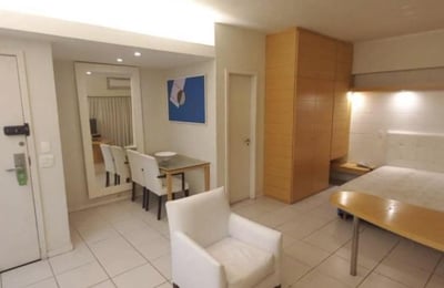 Long-term rental of a 1-room apartment, 57 m², Barra de Tijuca, Rio de Janeiro, Brazil
