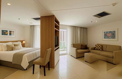 Long-term rental of a studio, 55 m², Barra da Tijuca, Rio de Janeiro, Brazil