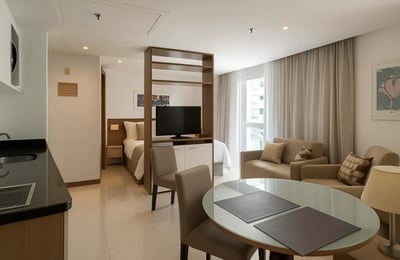 Long-term rental of a studio, 55 m², Barra da Tijuca, Rio de Janeiro, Brazil