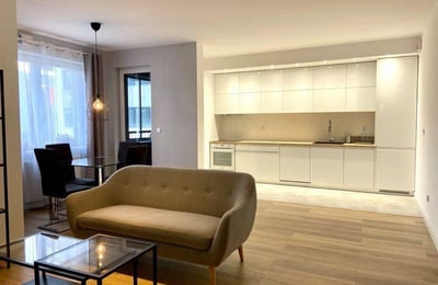 Bright 2-Room Apartment with Balcony in Podgórze, Kraków