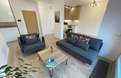 Long-Term Rental: 2-Room Apartment 53 m² with Balcony, Warsaw, Wola