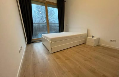 Long-Term Rental: 2-Room Apartment 53 m² with Balcony, Warsaw, Wola