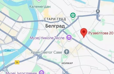 Аренда однокомнатной квартиры в Белграде недалеко от центра города