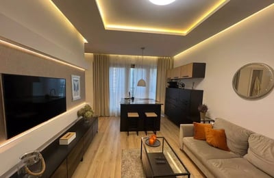 Long-term rental of a two-room apartment in Browary Warszawskie, Warsaw