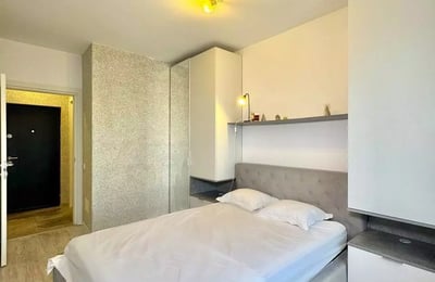 Long-term rental, Bucharest, Dudu: two-room apartment with a balcony and forest view