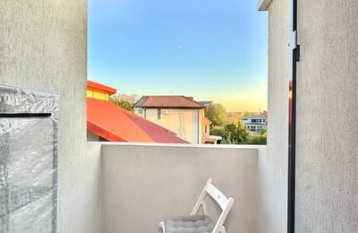 Long-term rental, Bucharest, Dudu: two-room apartment with a balcony and forest view