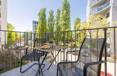 Long-term rental, Warsaw, Wola: 1-room apartment with a balcony