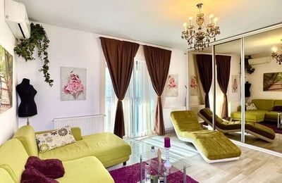 Long-term rental of a two-bedroom apartment in Bucharest, "Militari Residence" complex, Orhideelor 30А Street