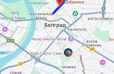 Долгосрочная аренда трехкомнатной квартиры в центре города, Белград