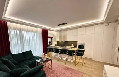 Long-term rental of a 3-bedroom apartment 72 m2 in Warsaw, Mokotów district