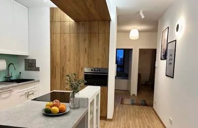 Long-term rental of a 3-rooms apartment 54 m2 in Warsaw, Wola district