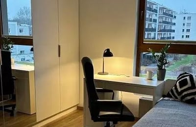 Long-term rental of a 3-rooms apartment 54 m2 in Warsaw, Wola district