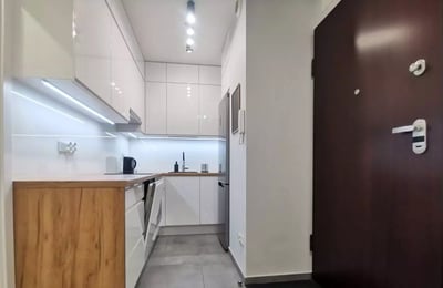 Long-term rental of a 2-room apartment in Kraków, Podgórze district, Poland