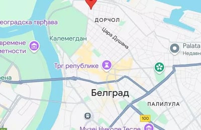 Long-term rental of a new 2-rooms apartment in central Belgrade, near Kalemegdan Fortress, Serbia