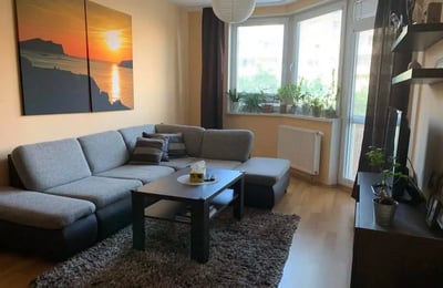 Long-term rental 2-room apartment (54 m² + balcony) in Ružinov, Bratislava, Slovakia
