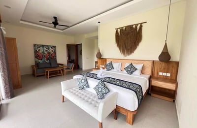 Long-term rental newly built villa with rice field view in Ubud, Bali