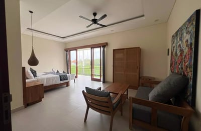 Long-term rental newly built villa with rice field view in Ubud, Bali