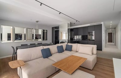 Spacious designer apartment for long-term rent with Sagrada Familia view in Barcelona