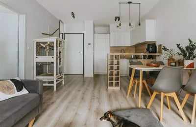 Long-term rental modern apartment with gym and spa, Wrocław, Poland