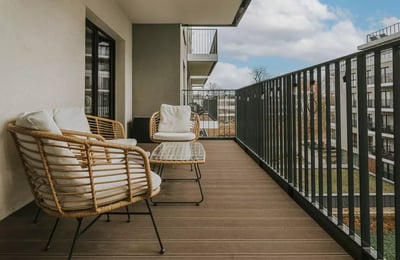 Long-term rental modern apartment with gym and spa, Wrocław, Poland