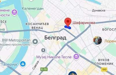 Long-term rental 2-room apartment in the center of Belgrade, Serbia