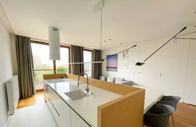 Long-term rental 2-room apartment in a gated complex, Mokotów, Warsaw