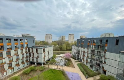 Long-term rental 2-room apartment in a gated complex, Mokotów, Warsaw