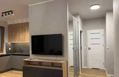 Long-term rental 2-room apartment in a modern gated community, Mokotów, Warsaw