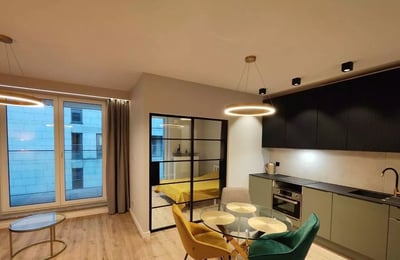 Long-term rental stylish 2-room apartment with balcony in Zabłocie, Kraków