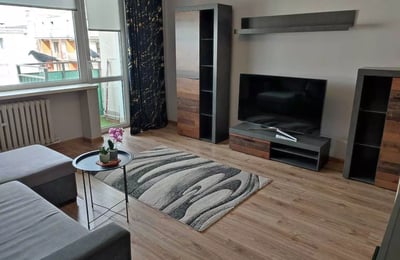 Long term rental two room apartment with balcony near the main station in Wrocław